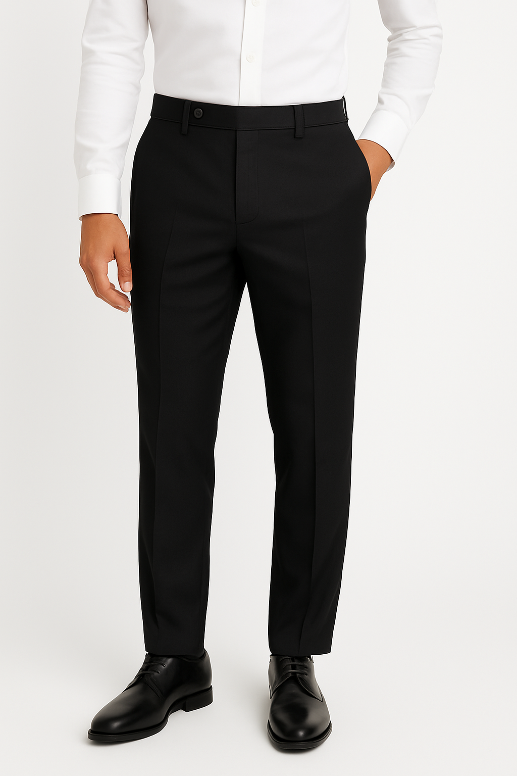 BY IJAZ™ Black - Mens Formal Dress Pant
